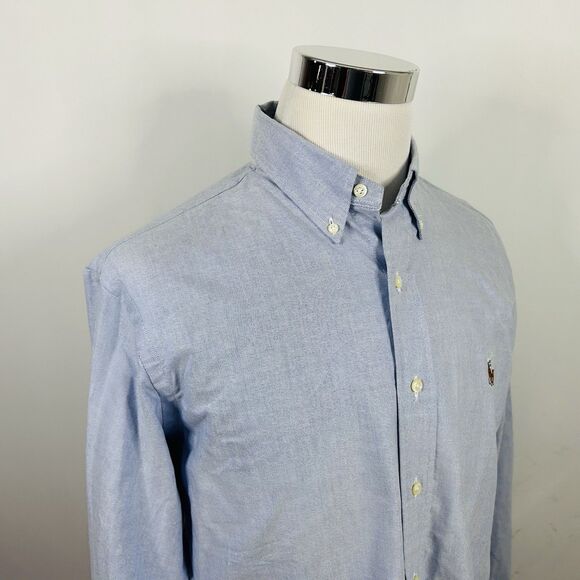 NWT Polo Ralph Lauren 16 32/33 Classic Fit Oxford Dress Shirt Blue Button Down - Picture 1 of 6